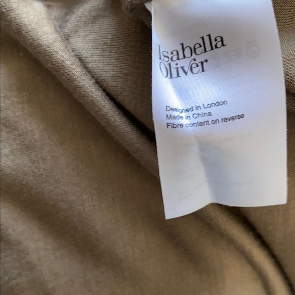 Isabella Oliver Khaki Sequin Off Shoulder Evening Marernity Party Dress Size 0 - Picture 9 of 10